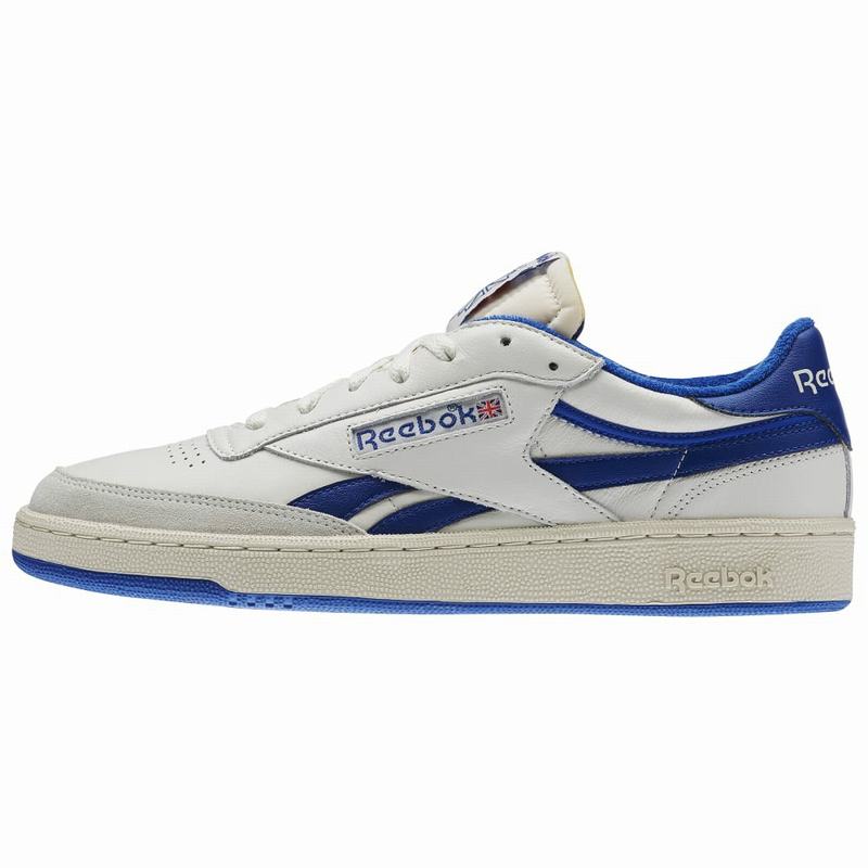 Tenisi Reebok Revenge Plus Vintage Barbati Albi/Bleumarin Romania XV3444WZ